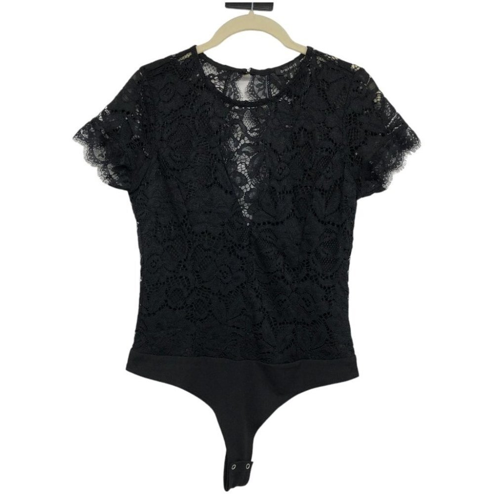 NWT Dynamite Open Back Lace Bodysuit size M